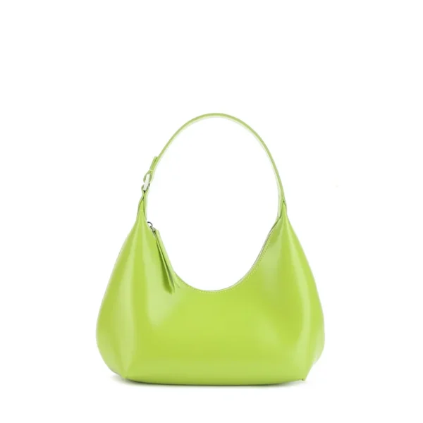 2023 New Women's One Shoulder Bag Half Moon Women Bag Female Fashion Split Leather Underarm Pouch