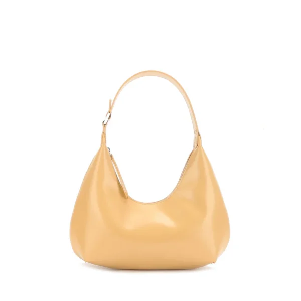 2023 New Women's One Shoulder Bag Half Moon Women Bag Female Fashion Split Leather Underarm Pouch